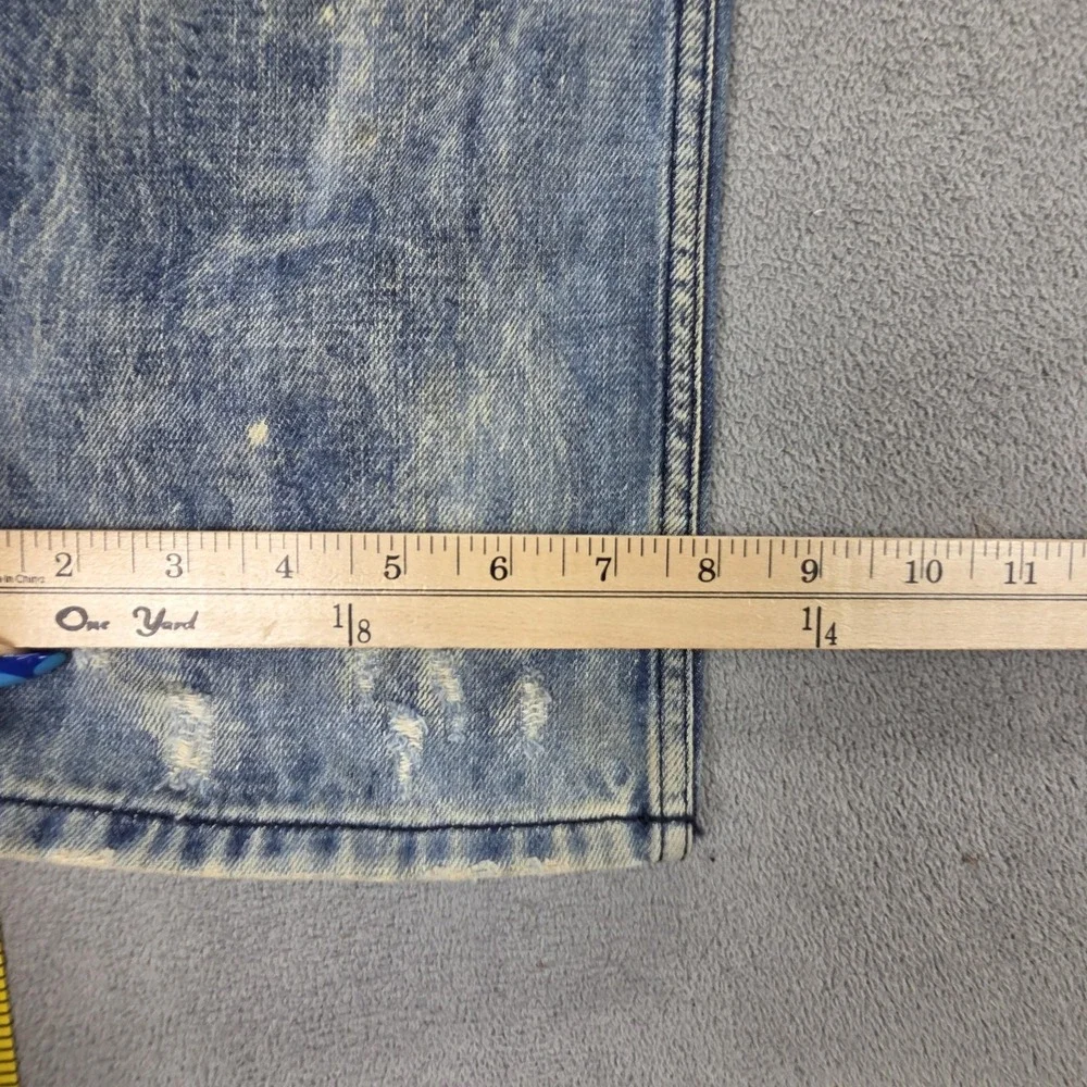 Diesel Jeans Mens 31x32 Blue Safado Regular Slim Straight Button Fly Italy 0886P